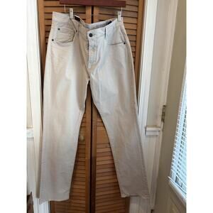 NWT 7 For All Mankind The Straight Leg Pants Size 40 Beige Casual 34" Inseam